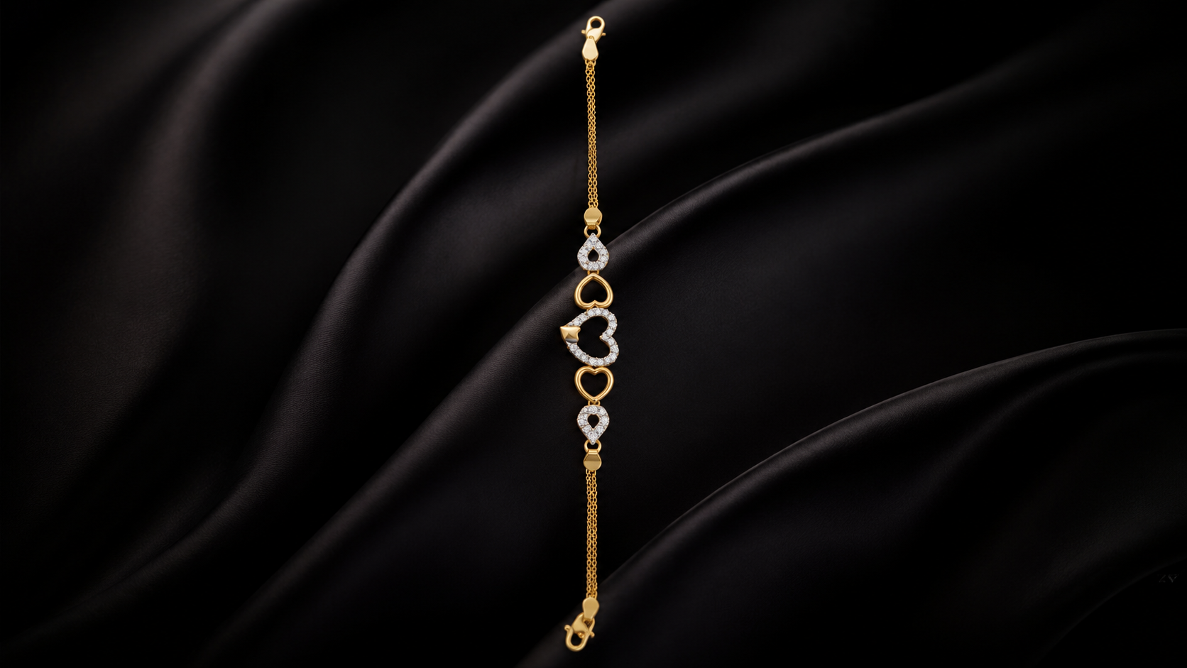 Fancy Heart Design Bracelet